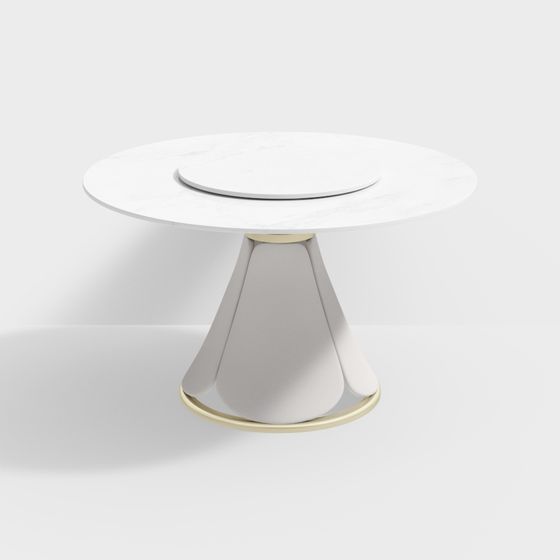 Elegant Round Table 3D model