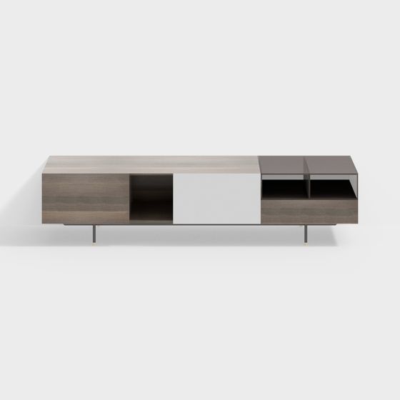 Stylish Minimalist TV Cabinet 3D model
