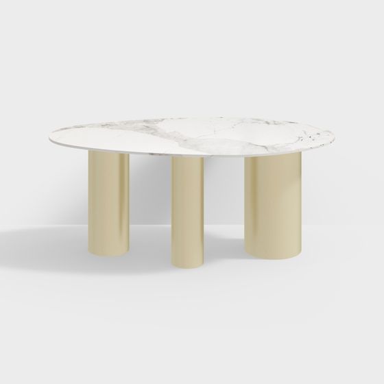 Elegant Round Table 3D model for Creative Spaces