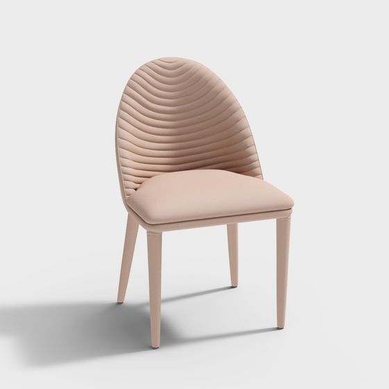 Streamlined Elegant Chair 3D model for Creative Spaces