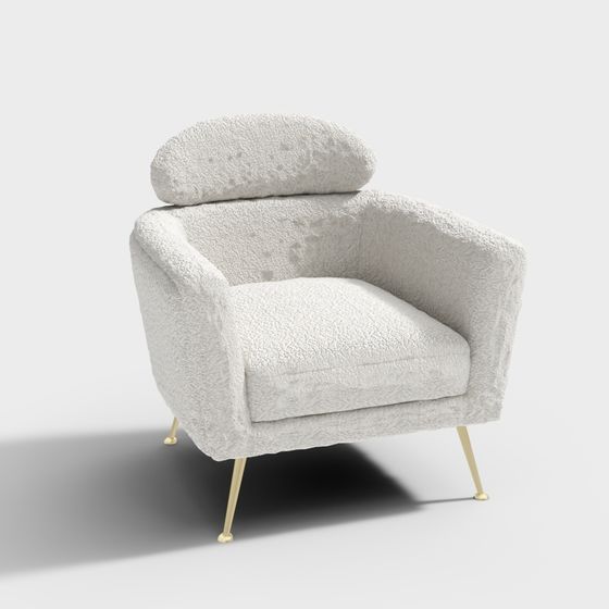 仿羊毛布料休閒椅-BSFX18247