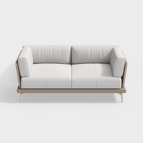 Stylish Minimalist 3D Sofa Model for Contemporary Homes