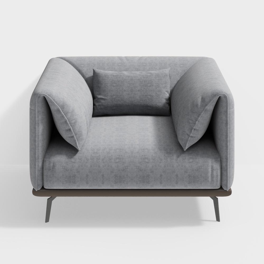 Sofá de metal y tela de una plaza -BSJS023-Senkelo