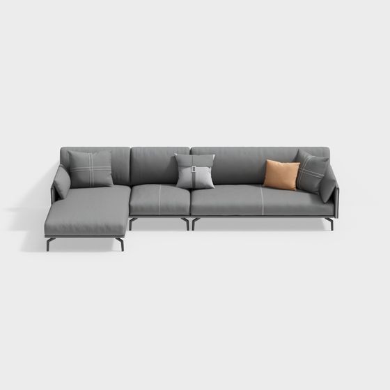 Sofa đơn-ghế đôi-ngồi-phải-công chúa bọc da kim loại-BSJS2150-Senkelo