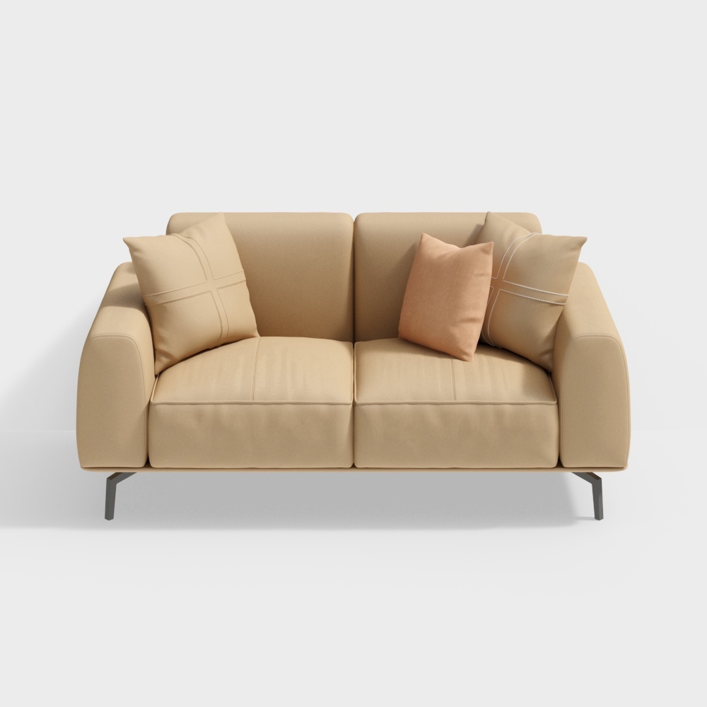 Sofá doble de cuero - BSJS2145-Senkelo