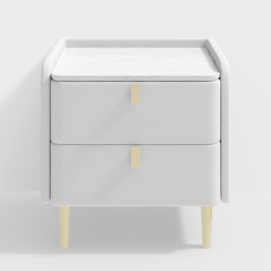 Elegant Nightstand 3D model for Modern Interiors