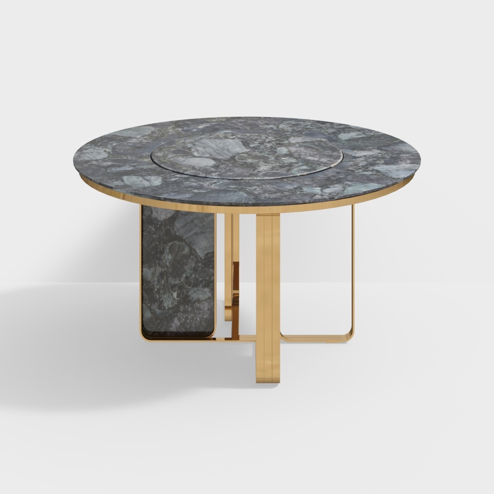 Bogard 65-JS001 runder Esstisch - 1,5m Smaragd