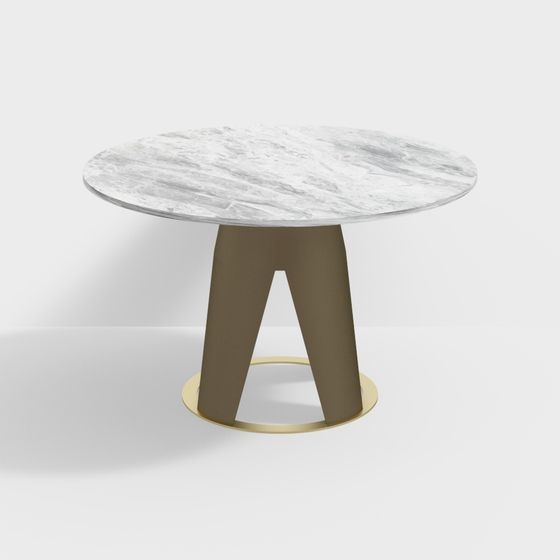 Elegant Round Table 3D model Design