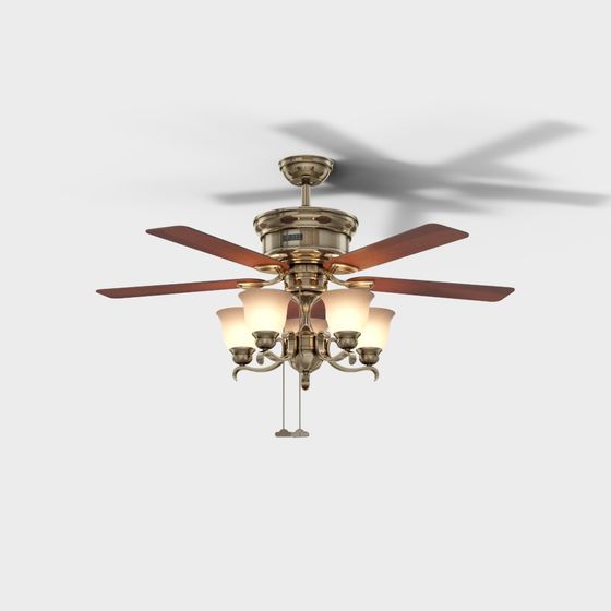 Vintage Ceiling Fan 3D model for Modern Design