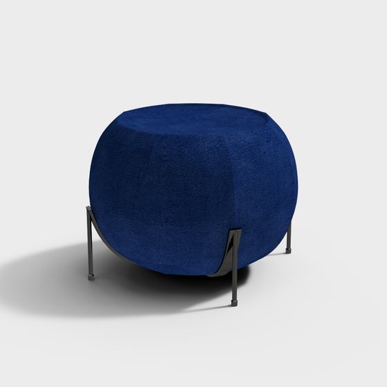Roundy Pouf 3D model for Modern Interiors