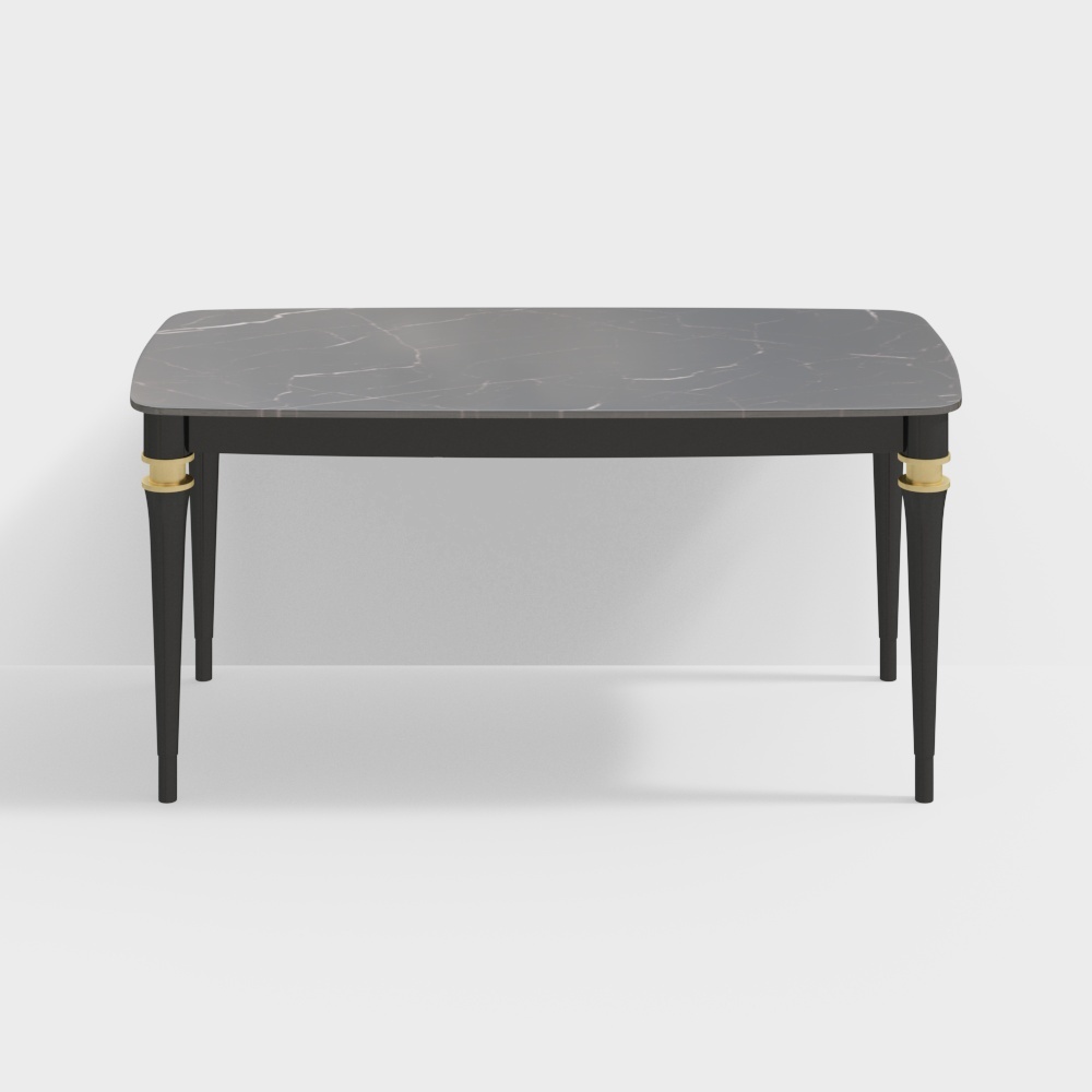 Y122 식탁 1.6m 흑백 루트