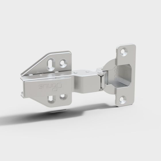 Elegant Low-Poly Hinge 3D model