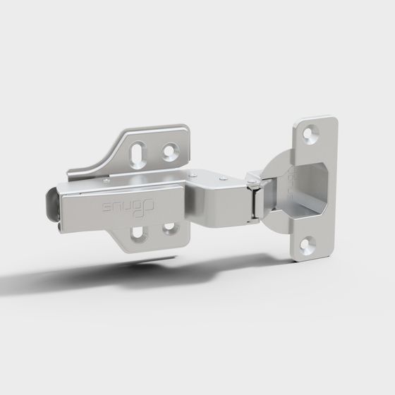 Stylish Low-Poly Hinge 3D Model for Design Projects