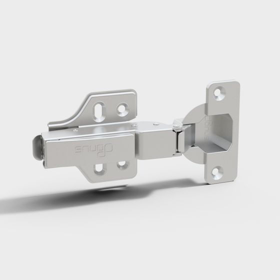Refined Low-Poly Hinge 3D Model Design