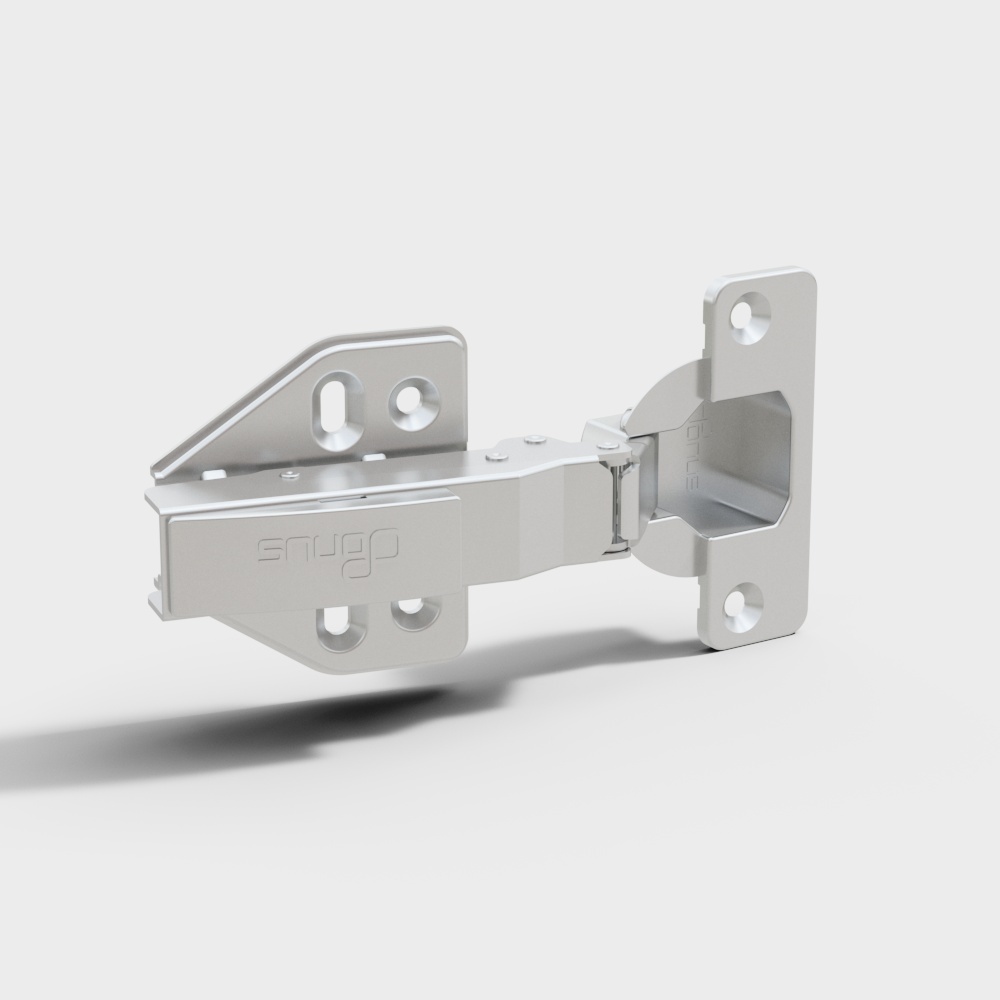 Elegant Low-Poly Hinge 3D model