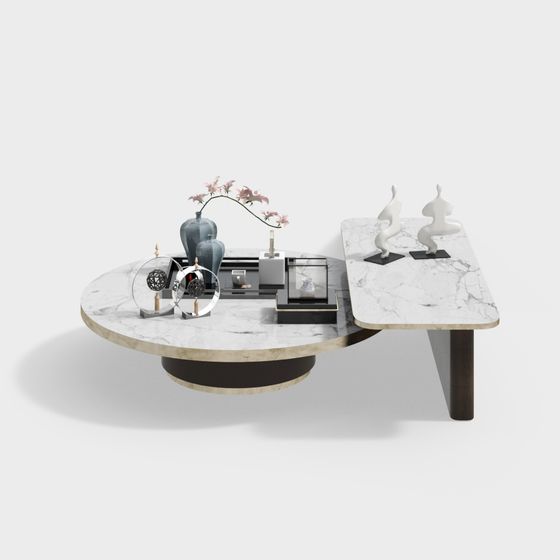 Marble Art Coffee Table 3D model