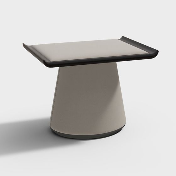 Elegant Cone-Shaped Side Table 3D model
