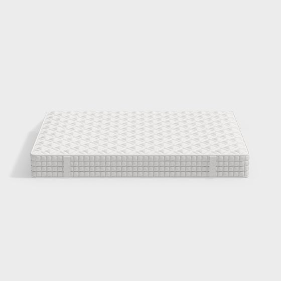 Elegant Low-Poly Mattress 3D model for Modern Spaces