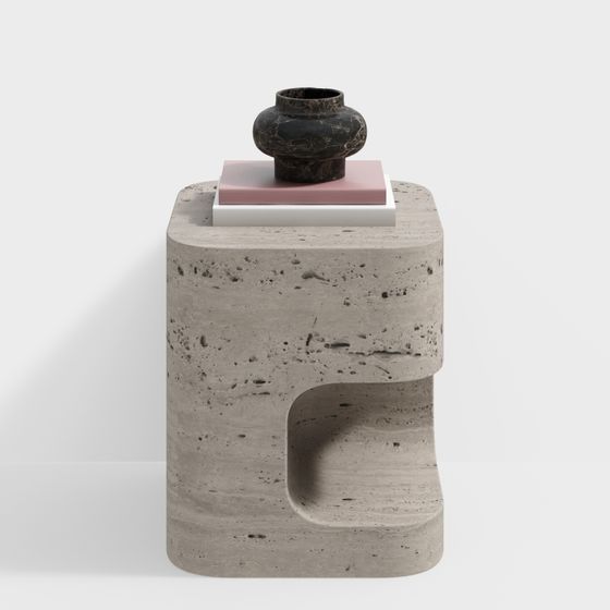 Concrete Art Ornament 3D model