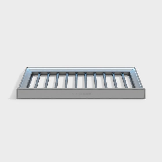 Sleek Minimalist Metal Grate 3D model