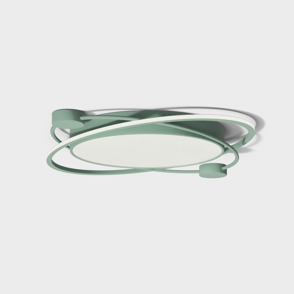 Modern creative ceiling light green
