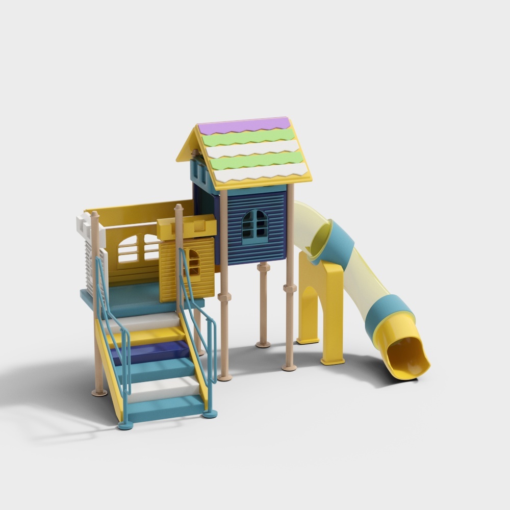 Équipement de loisir de toboggan pour enfants moderne