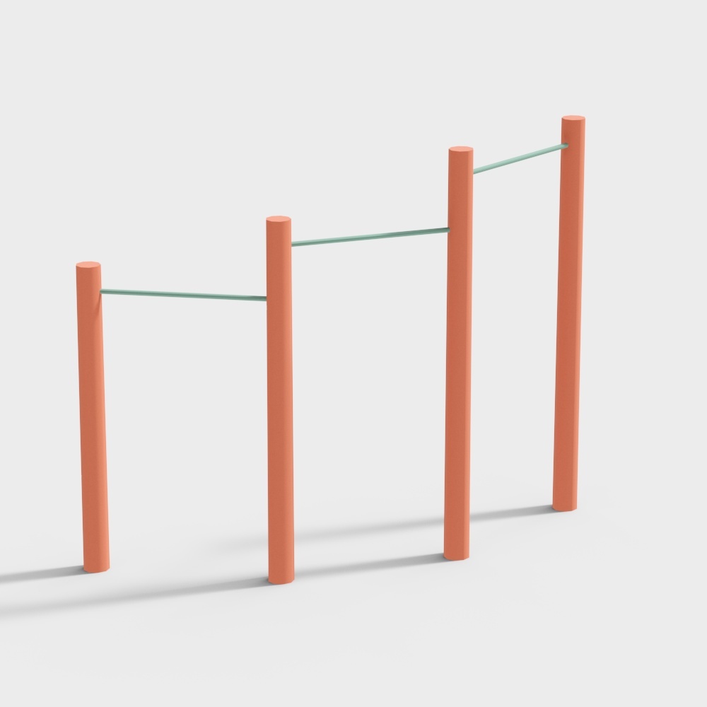 Barres asymétriques pour équipement de sport dans le parc