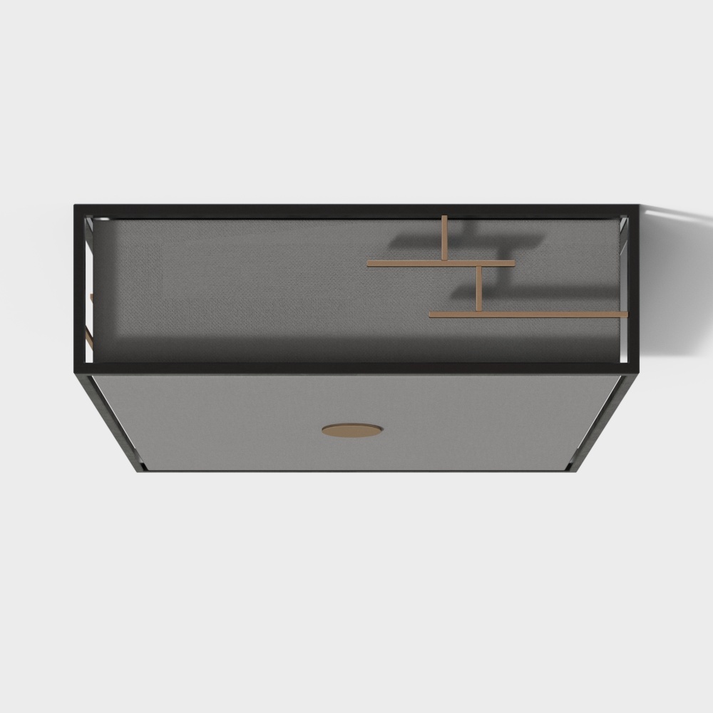 New Chinese style ceiling lamp small square cloth