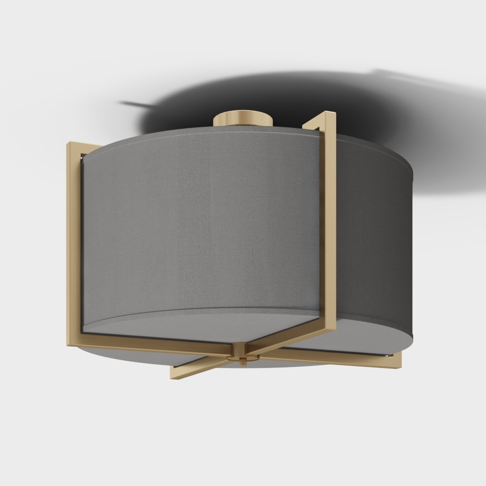 New Chinese style ceiling lamp round cloth