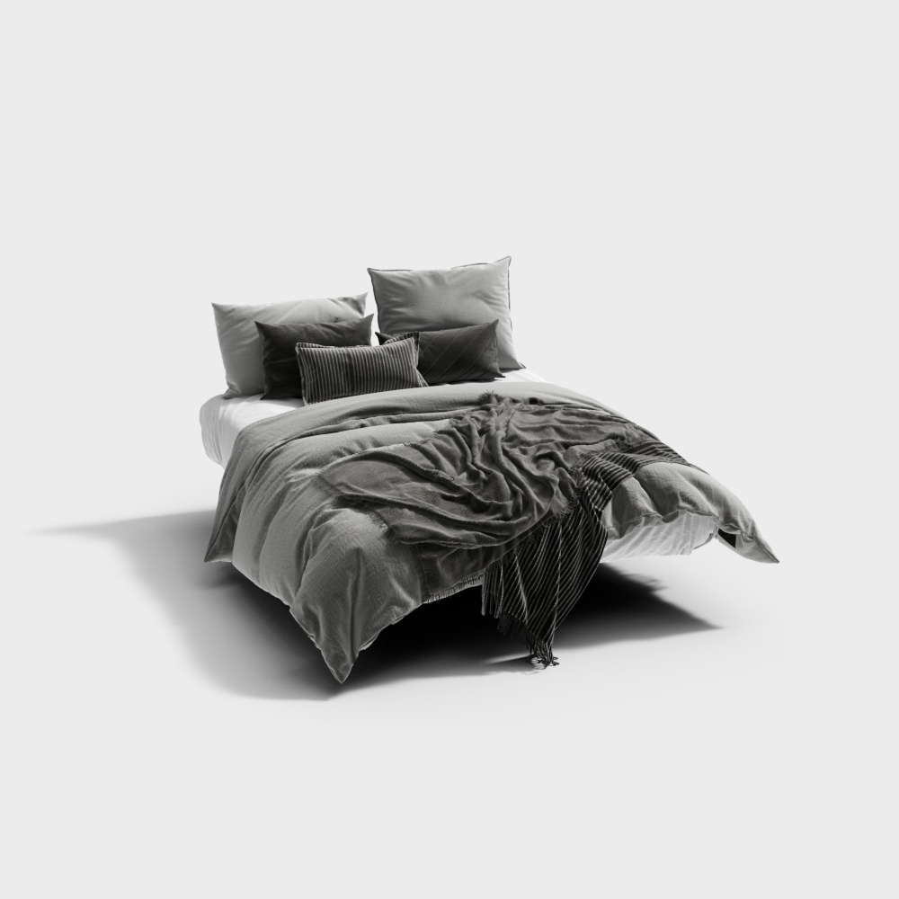 Modern double bed bedding