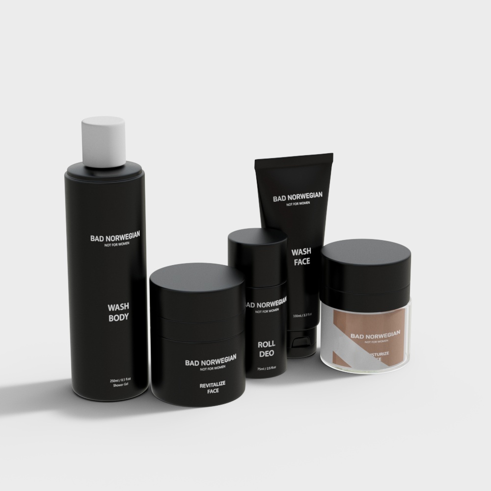 Bad Norwegian Skincare Set 3D model