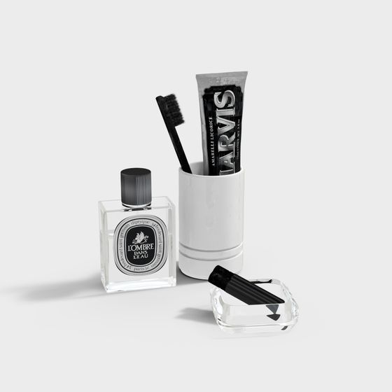 Stylish Bathroom Essentials 3D model