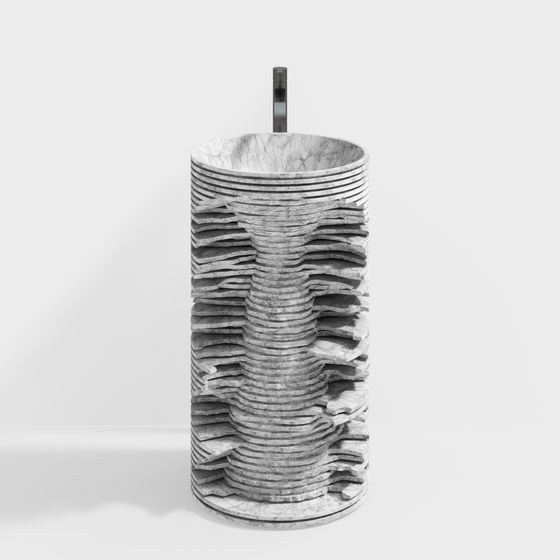 Marble Wave Sink 3D model