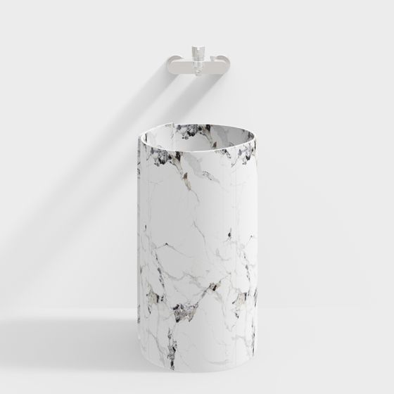 Chic Marble Sink 3D model for Contemporary Spaces