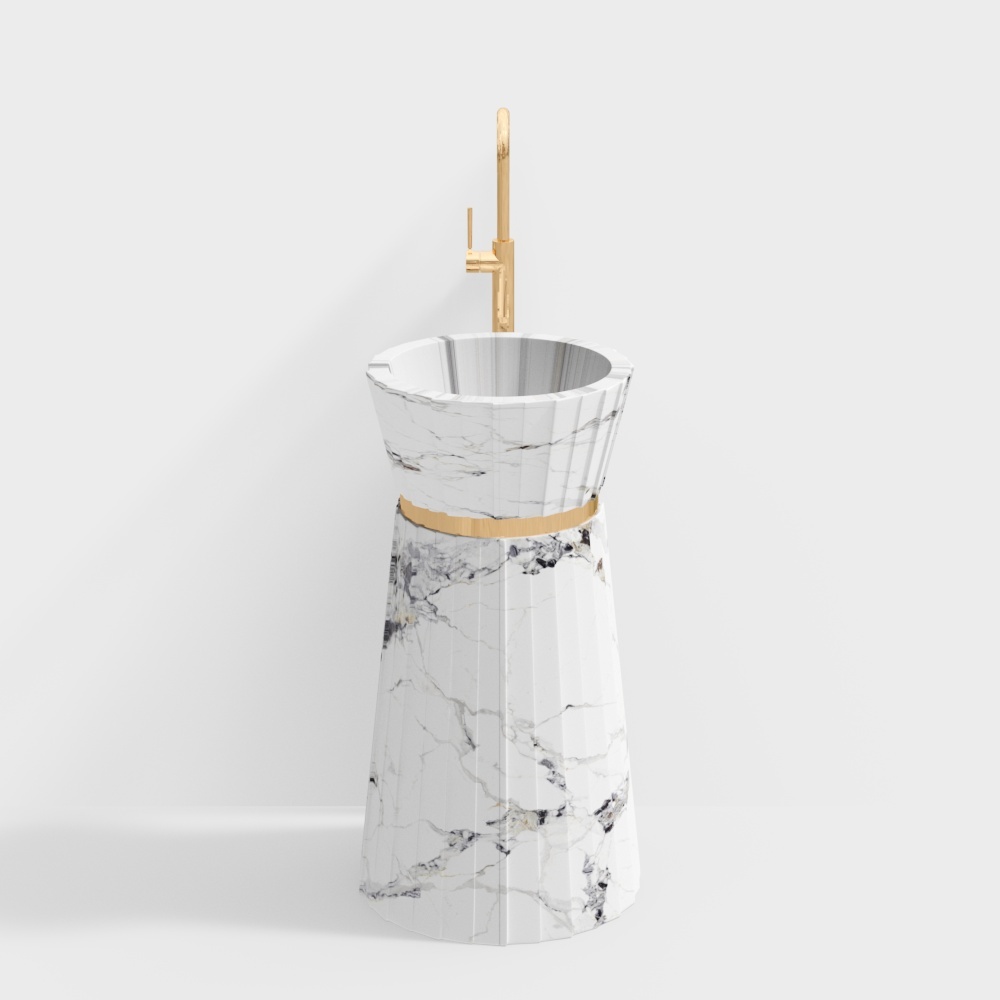 Modern washbasin faucet combination ladder shape