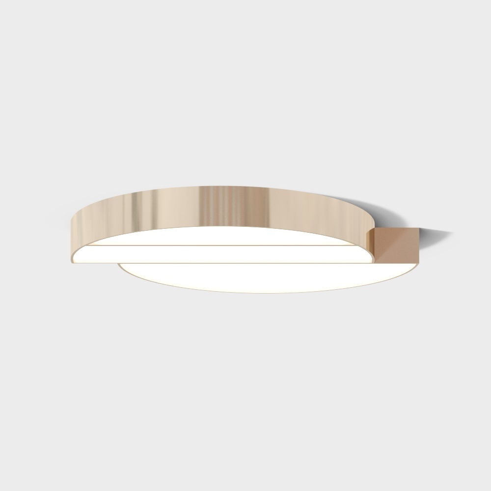 Lustre de plafond à grand cercle tranché moderne