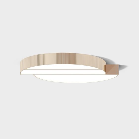 Lustre de plafond à grand cercle tranché moderne