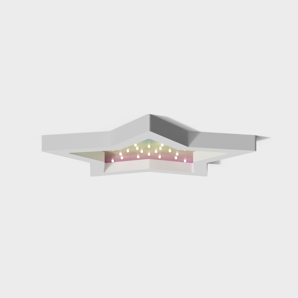 Modern ceiling light wall light rainbow stars