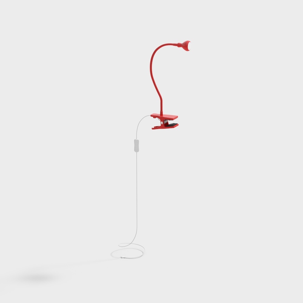 modern bedside lamp red