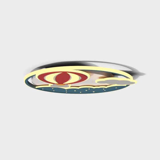 現代兒童房吊燈熱氣球