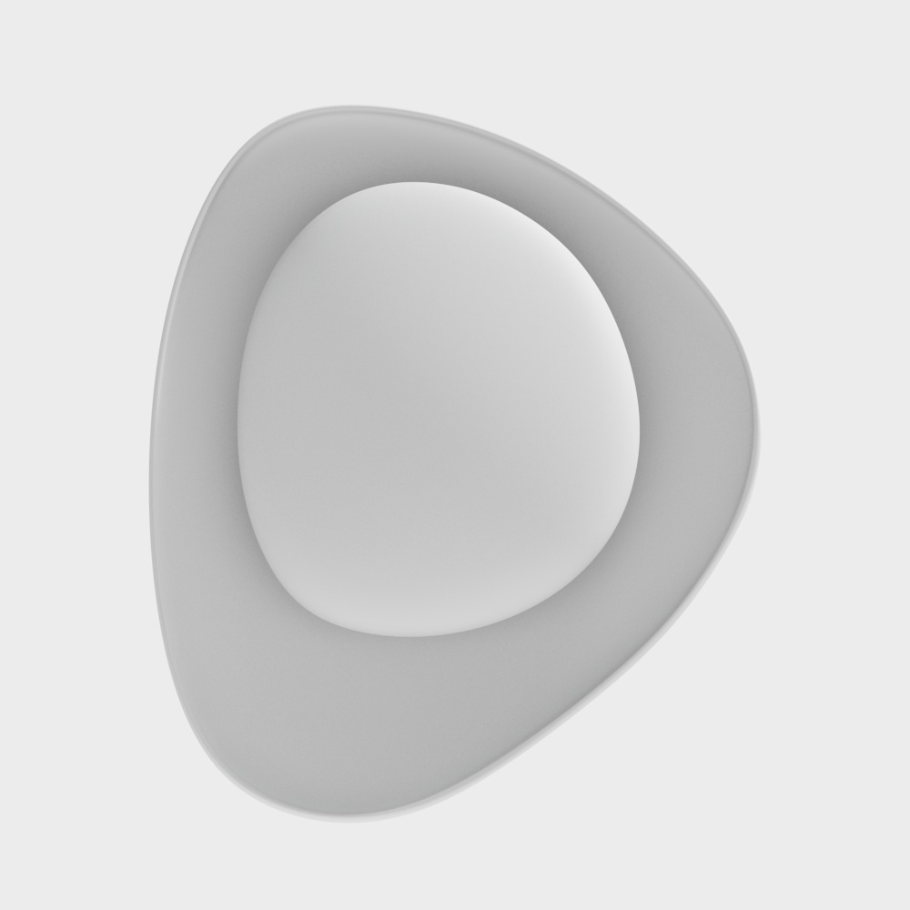 Floating Disc 3D model - Minimalist Aesthetic
