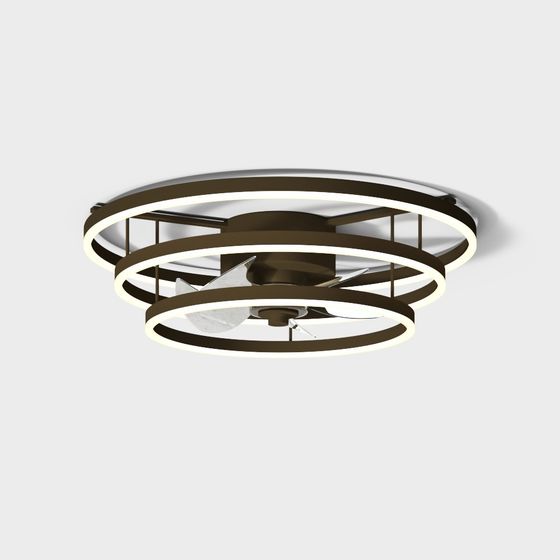 Ring Light Shadow 3D model - Unique Ceiling Fixture