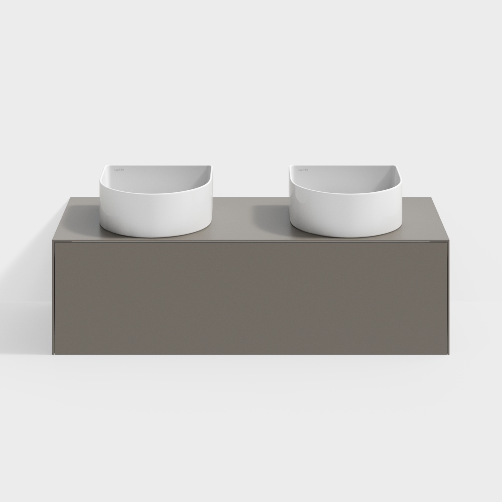 Modern wash basin double