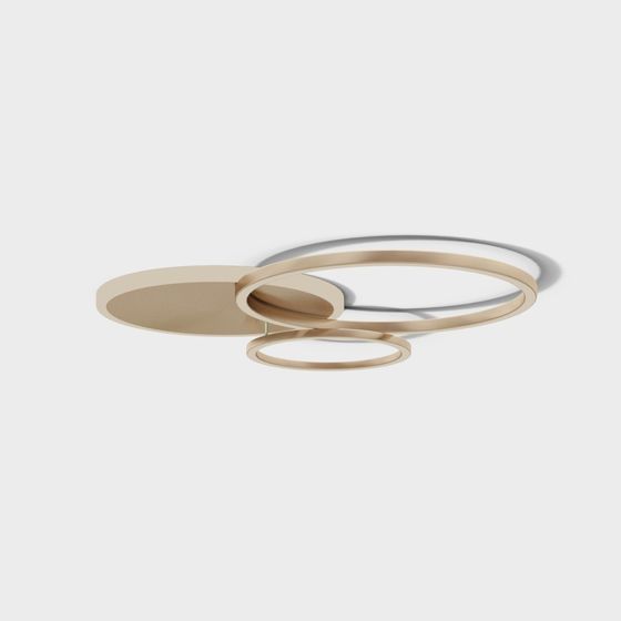 Suspended Ring 3D model with Minimalist Design