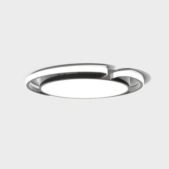 Round Light Ring 3D model for Elegant Interiors