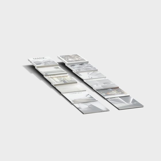 Urban Bookshelf 3D Model for Designers