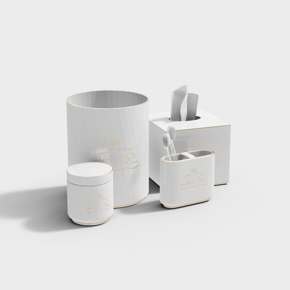 Boîte à mouchoirs pour accessoires de bain modernes nécessités quotidiennes