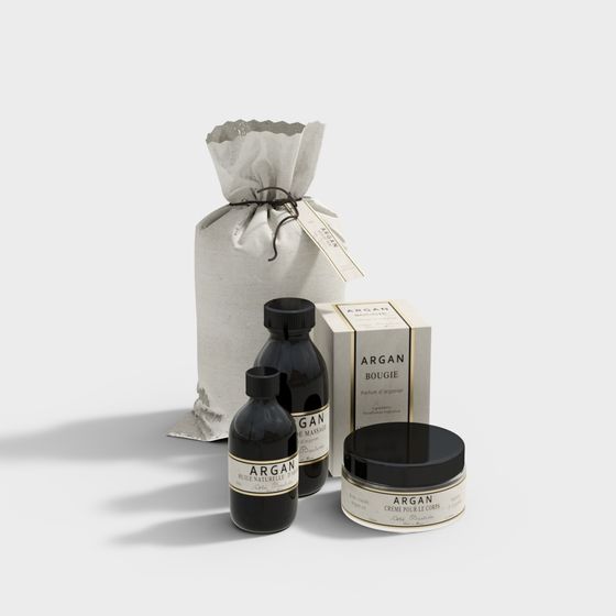 Argan Wellness Gift Set 3D model for Creative Projects