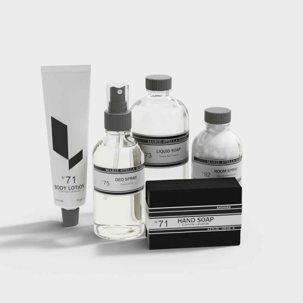 Sanitary ware toiletries
