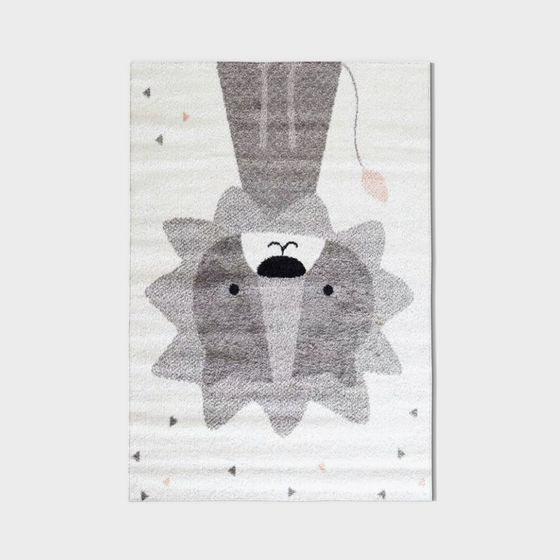 Whimsical Raccoon Rug 3D model for Creative Spaces